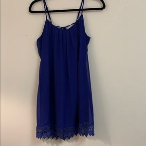 Beautiful Royal Blue Dress with Open Back